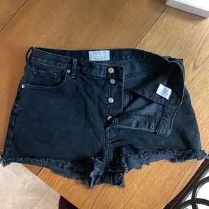 Everlane “The Cheeky Short” in black denim